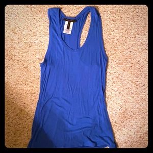 BCBG Maxazria Blue Tank Top